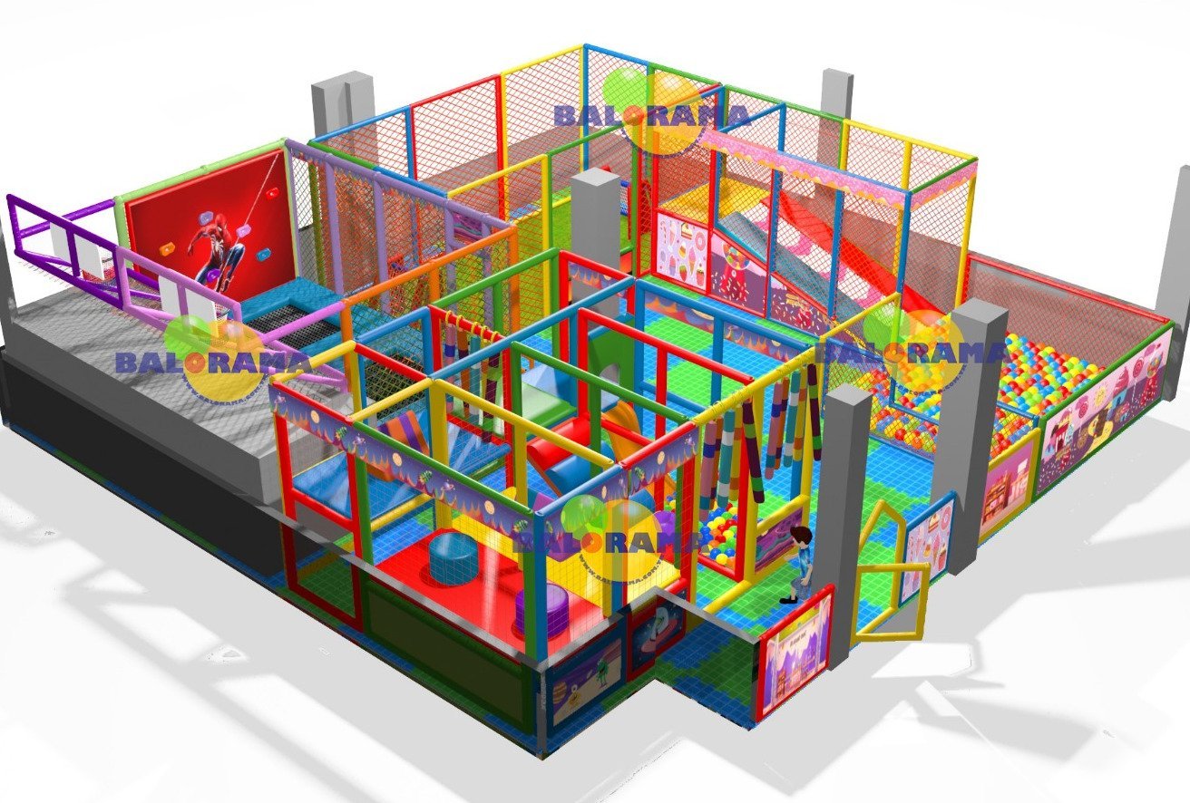 İç Mekan Oyun Alanı Softplay Park Top Havuzu 100m2