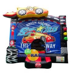 Racing Stars Şişme Oyun Parkuru 4x4x4h Mt