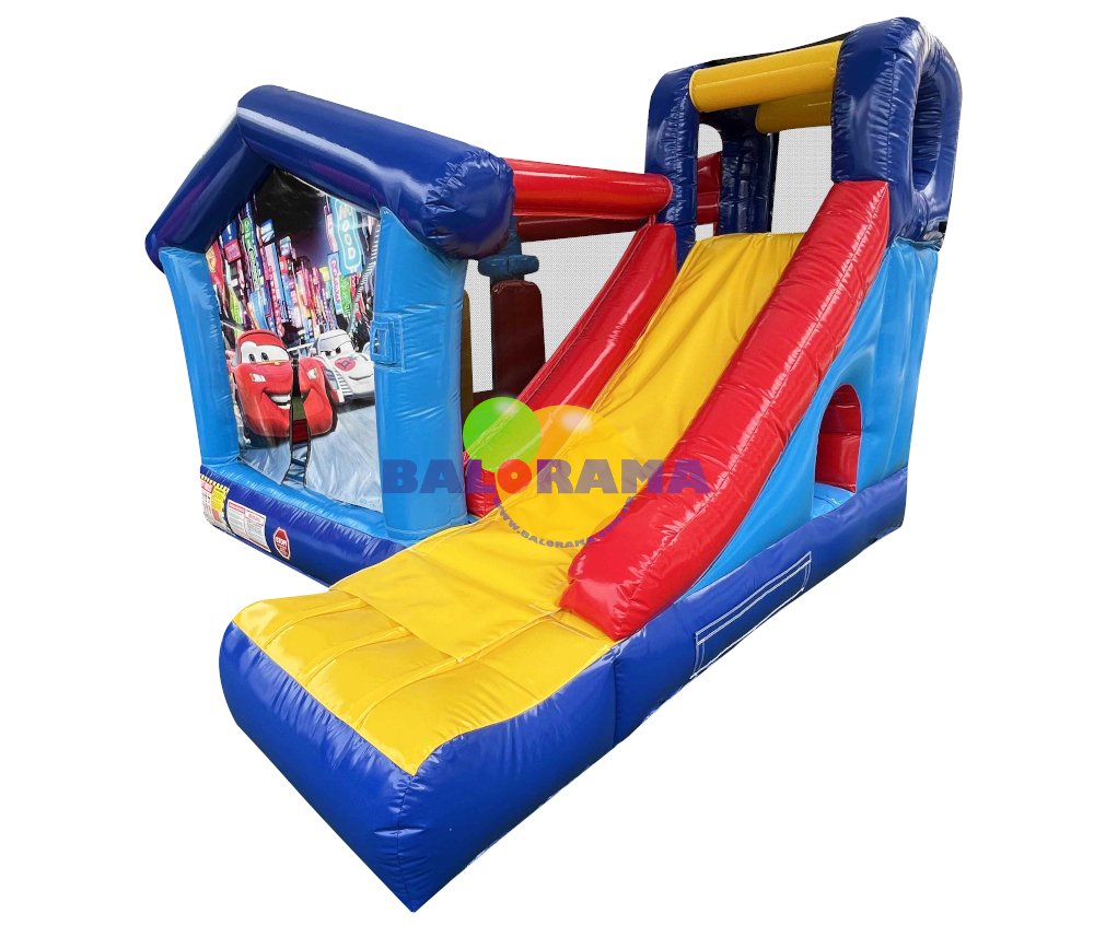 Sevimli Arabalar Kombo Şişme Oyun Parkı 3.55x3.3x2.5h Mt