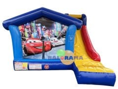 Sevimli Arabalar Kombo Şişme Oyun Parkı 3.55x3.3x2.5h Mt