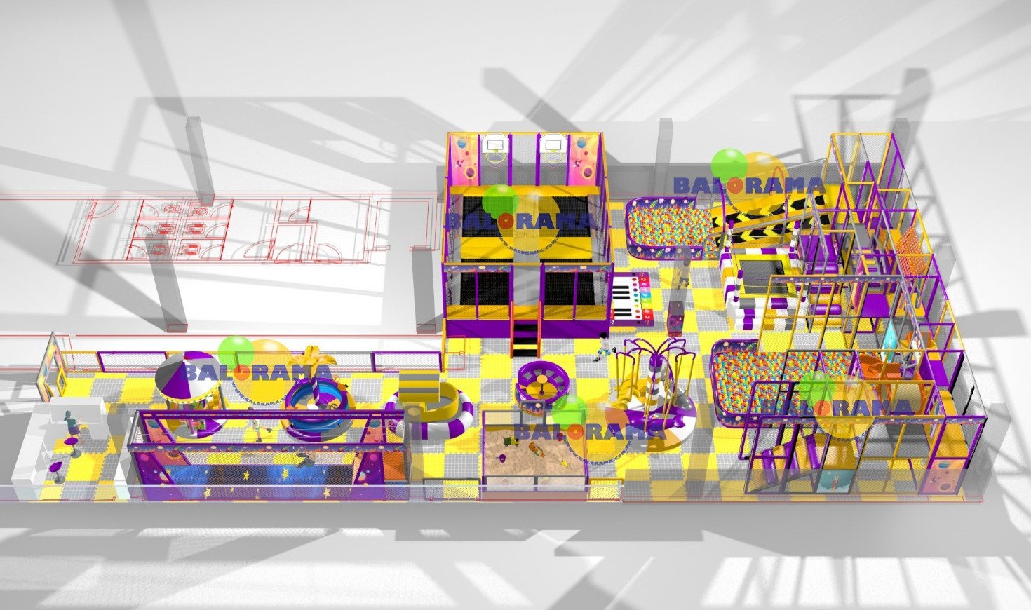 Softplay Uzay Parkur 260m2