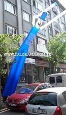 Dans Eden Çift Ayak Maskot Fly Tüp