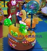 Jetonlu Oyuncak Atlı Karınca İkili Carousel