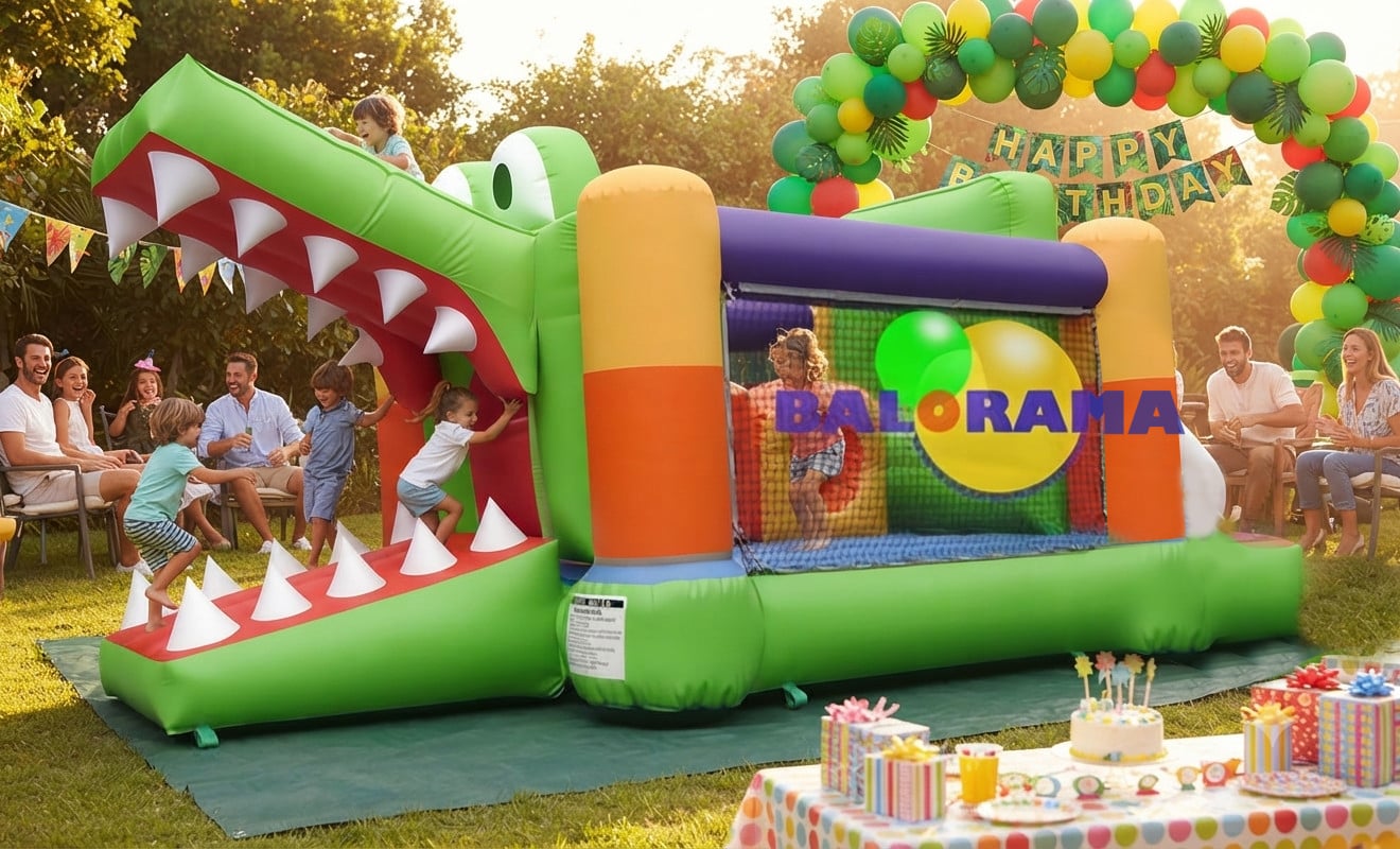 Timsah Şişme Oyun Parkı 6x3x2.5m