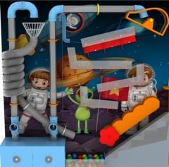 Astronot Air Labirent Softplay Oyun Parkuru