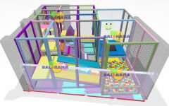 Konveyör Kaydıraklı Top Havuzu 4x4x2.5m