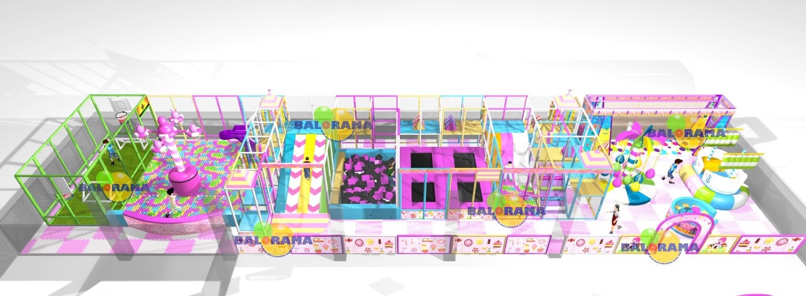 Softplay İç Mekan Oyun Parkı Projesi 290m2
