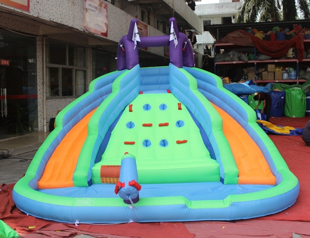 Şişme Sulu Kaydırak Şişme Aquapark  3.7x3.7x2.4 H Mt
