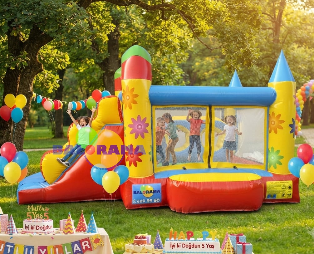 Gökkuşağı Şişme Oyun Parkı 5x3.5x3m