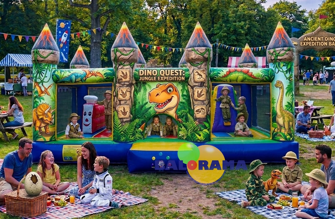 Şişme Park Dino Kombo 6x4x2.5m