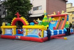 Ejderha Yuvası Şişme Oyun Parkı 16x8x7m