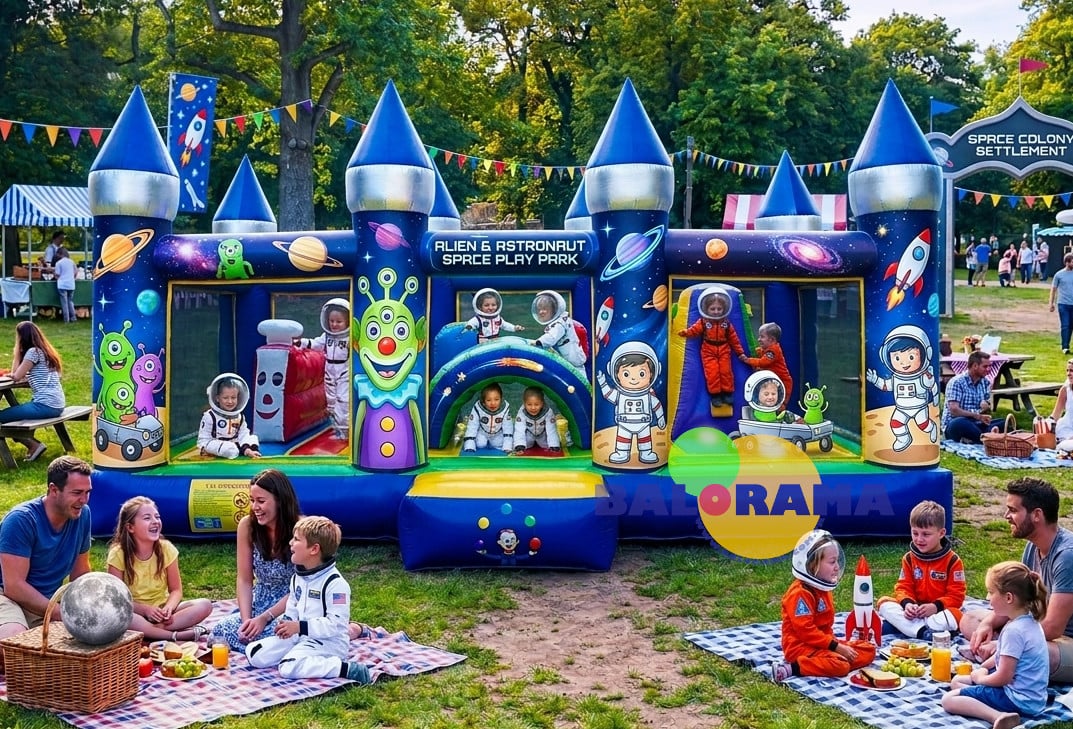 Space Kombo Şişme Oyun Parkı 6x4x2.5m