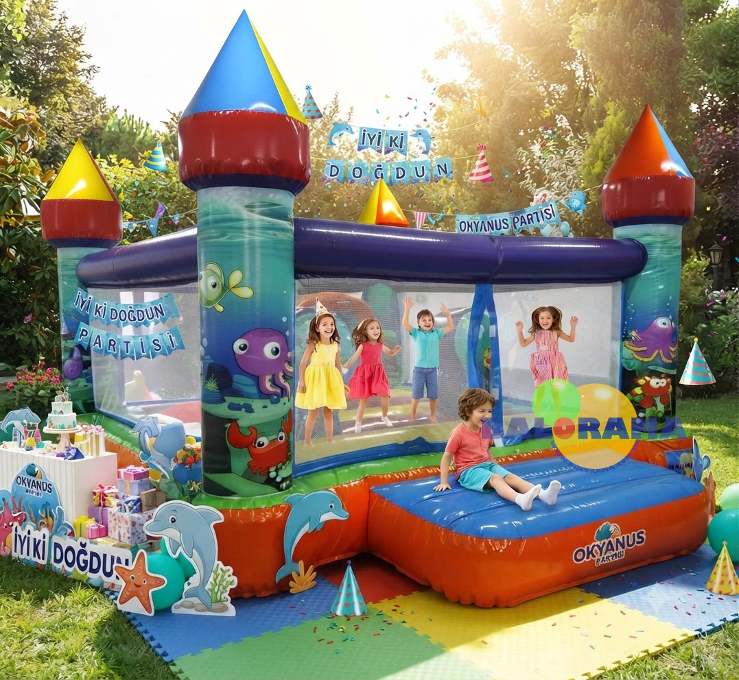 Neşeli Okyanus Pvc Şişme Park 4x5x2.5m