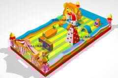 Eğlence Merkezi Şişme Oyun Parkı 12x6x3m