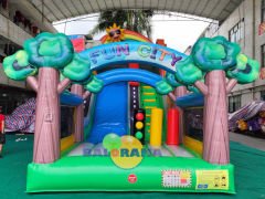 Gökkuşağı Şişme Kaydırak 8x3.6x5.4m