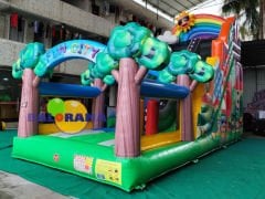 زحليقة قوس قزح قابلة للنفخ 8 × 3.6 × 5.4 متر