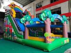 Gökkuşağı Şişme Kaydırak 8x3.6x5.4m