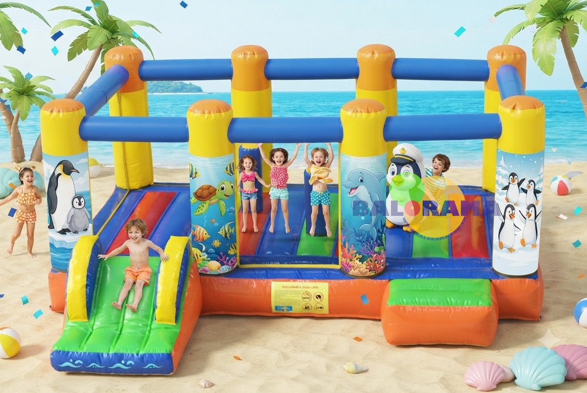Penguen Şişme Oyun Parkı 6x4x2.5m