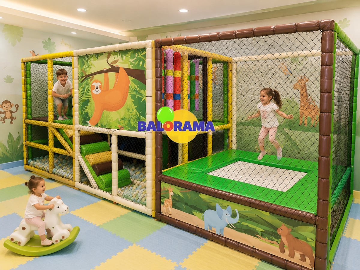 ملعب لعب ناعم 6×2×2.2 متر