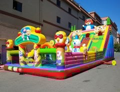 Dev Penguen Şişme Oyun Parkı 14x7x7m