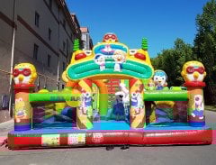 Dev Penguen Şişme Oyun Parkı 14x7x7m