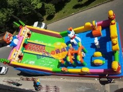 Dev Penguen Şişme Oyun Parkı 14x7x7m