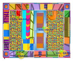 ملعب بمساحة 8×10×3 أمتار