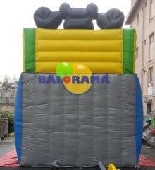Renkli Şişme Kaydırak 6x4x6m