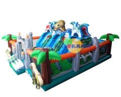 Dev Jurassic Park Şişme Oyun Parkı 11x10x5m