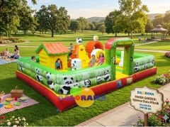 Panda Bahçe Şişme Oyun Parkı 7x5x2.5m