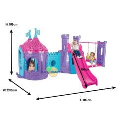 Şatolu Kale Kaydırak ve Salıncak Seti