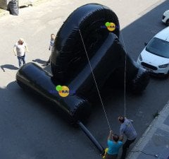 Şişme Oyun Ayak Dartı 5x3.5x4 m