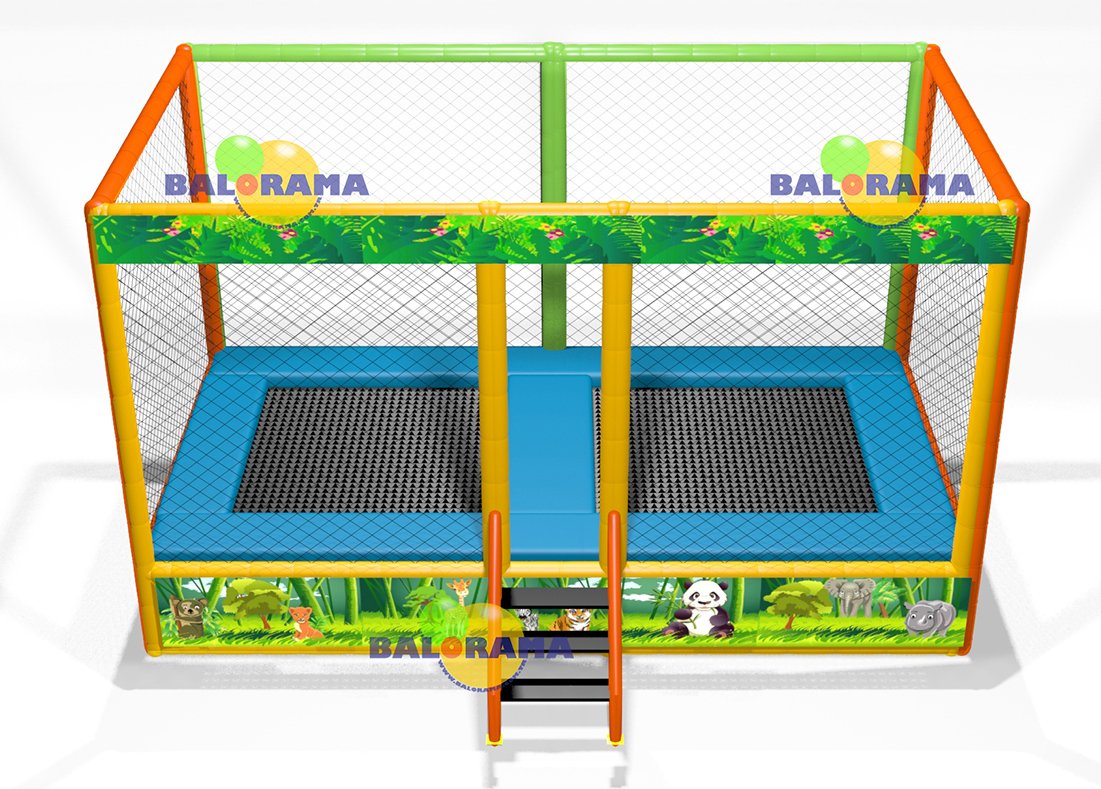Yarı Ticari İkili Trambolin 4x2x2.5m