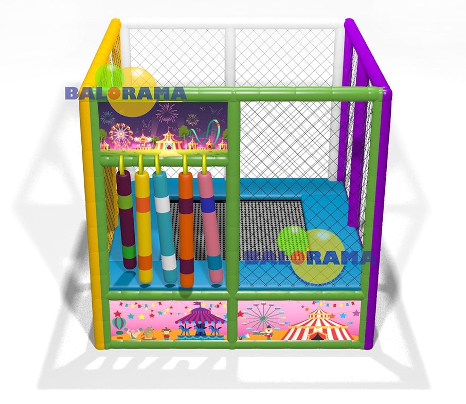 Trambolin Tekli Zıpzıp 2x2x2m