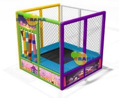 Trampoline Single Bouncer 2x2x2m