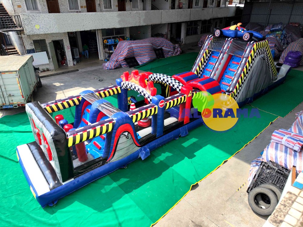 Şişme Engelli Parkur Yarış Pisti 17x3x4.7h Mt