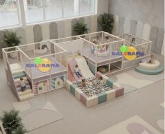 Softplay Zıplama Kaydırak 13x4x3h mt