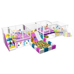 Softplay Zıplama Kaydırak 13x4x3hm