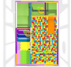 Renkli Top Havuzu 2.45x3.5x2h mt