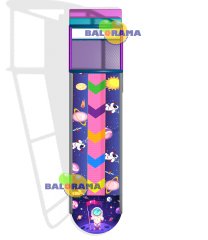 Tekli Roller Kaydırak Uzay Tema 1.5x6.8x3m