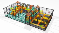Konveyör Kaydıraklı Softplay Trambolin Park 72m²