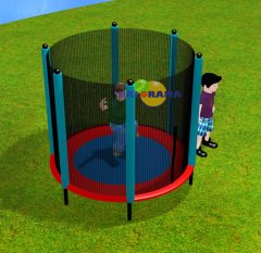 Locally Made 200cm Mesh Protected Trampoline