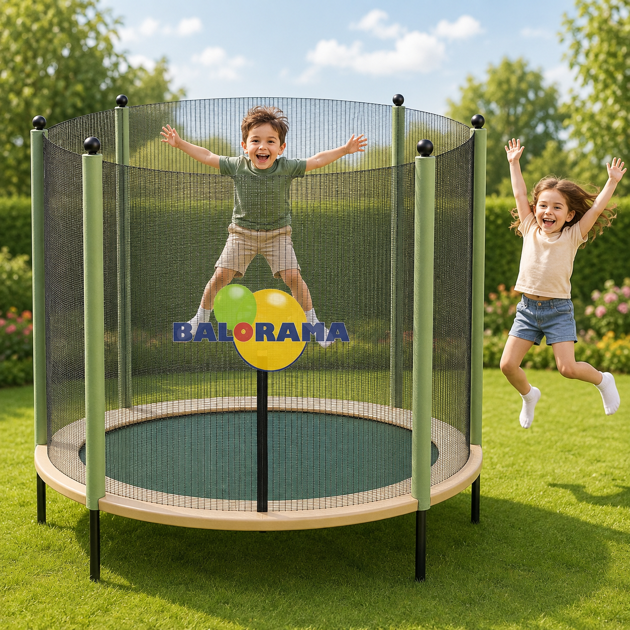 Locally Made 200cm Mesh Protected Trampoline