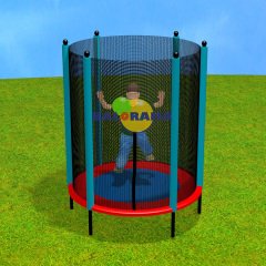 Locally Made 140cm Spring-Protected Trampoline