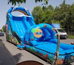 Akvaryum Şişme Kaydırak 10.4x4.4x5.7m