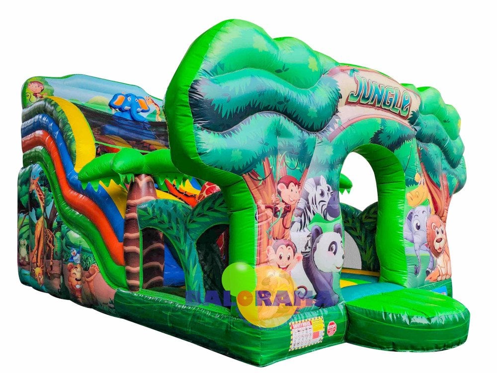 Kombo Kaydıraklı Şişme Oyun Orman 9.2x4x5.4m