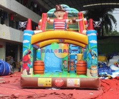 Şişme Park Vikingler Balon Kaydıraklı Oyun Parkı 8x3.5x6h Mt