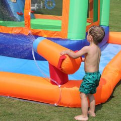 Şişme Aquapark Su Havuzu ve Şişme Su Kaydırağı