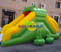 Sevimli Şişme Kurbağa Kaydırak 5x3x3 mt