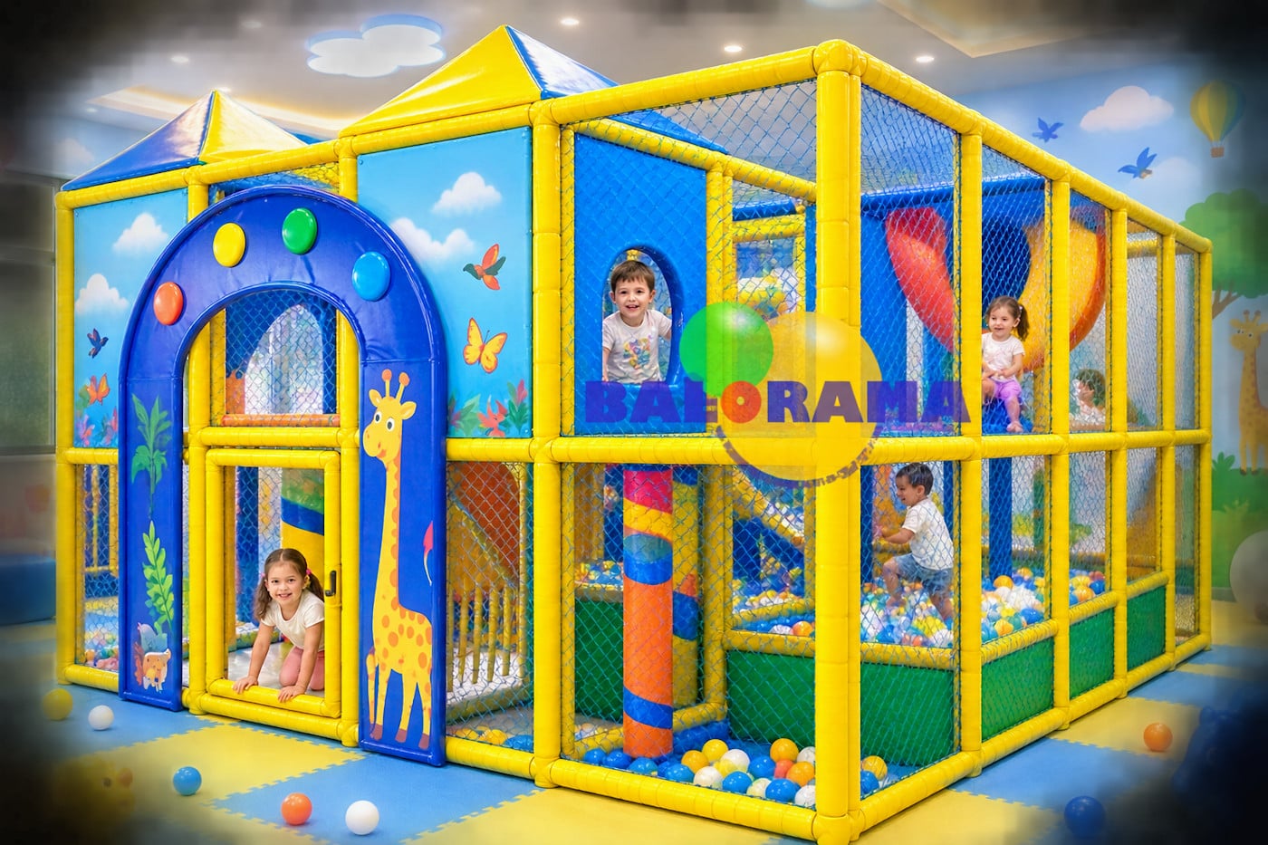 مسبح لعب على شكل برج 5x4x3 متر